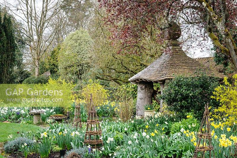 La maison d'été dans le Cottage Garden, Highgrove mars 2019.
