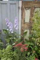 Vieilles portes comme limite dans le jardin Old is Gold à BBC Gardeners World Live 2022