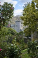 Château de Caerhays à Cornwall, au début du printemps
