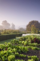 Le potager du jardin clos de Parham House en septembre